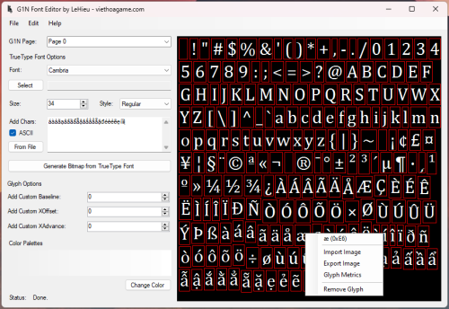 More information about "G1N Font Editor"