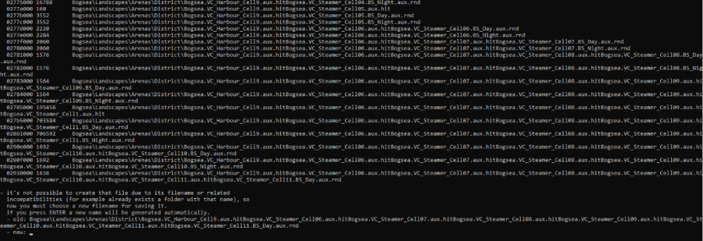 How the BMS script looks when it trips up