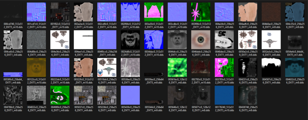 Textures extracted from cole_default.xpps