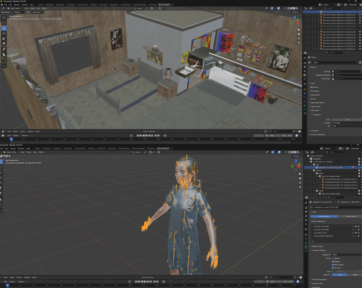 TLOU 2 REMASTERED BLENDER SCRIPT - W.I.P